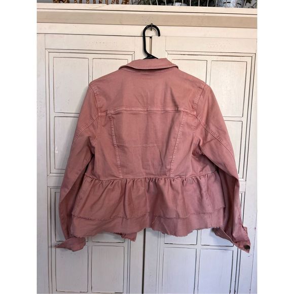 Lane Bryant size 14 pink denim jacket - Picture 3 of 3